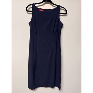 VINTAGE - ESPRIT Y2K Classic Black Sheath Dress, Rayon Blend, Sz 1/2